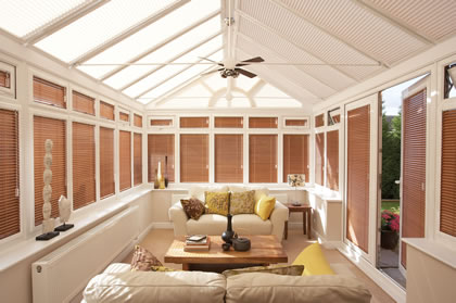 Perfect Fit Blinds in a Conservatory